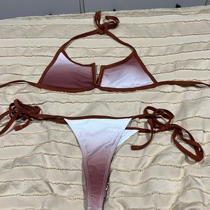 Ombré Shein Thong Bikini